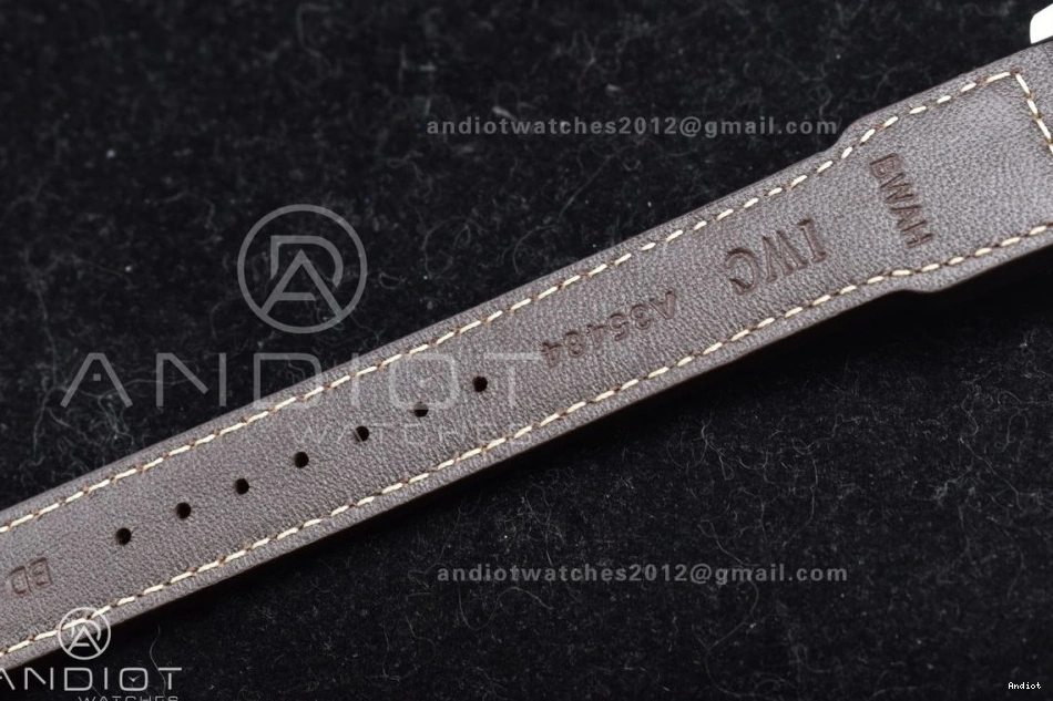 Strap Leather on Pilot Big ZF A51110 Brown Edition Best Real IW500901 0516